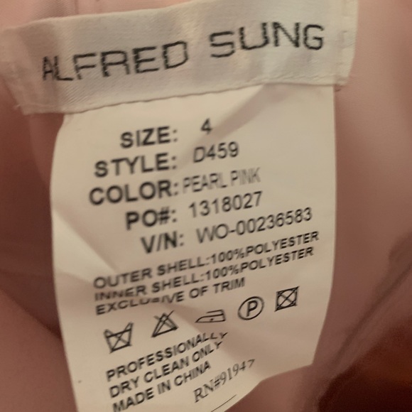 Alfred Sung Dress size 4 (altered) - Picture 5 of 5